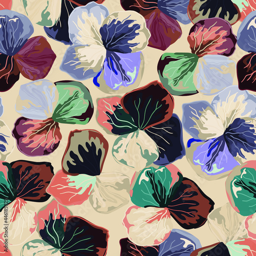 Floral seamless vector pattern.