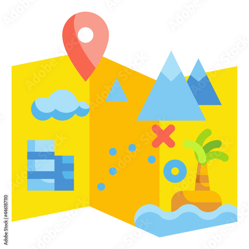 map flat icon