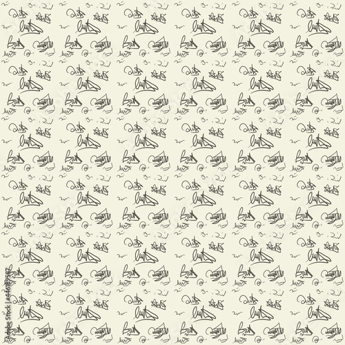 Vintage seamless abstract pattern style