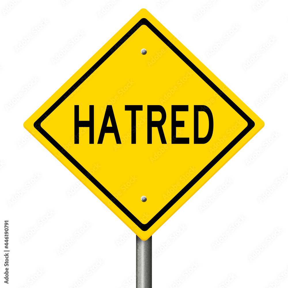 Rendering of a yellow road sign
