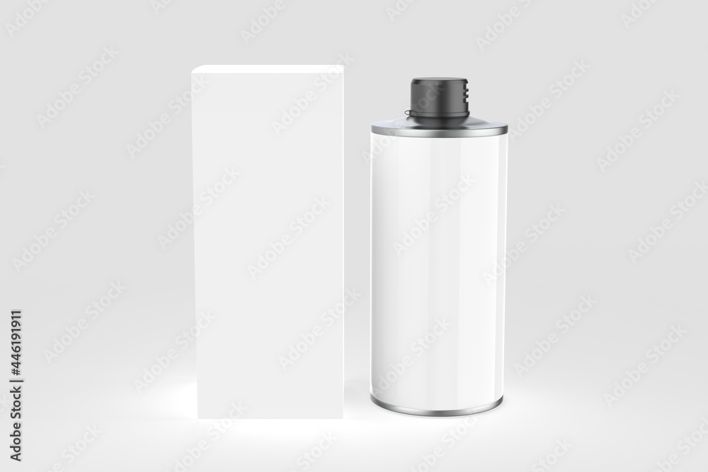 Olive Oil Can Mockup isolated on white background. 3d illustration Olive Oil Can Mockup isolated on white background. 3d illustration