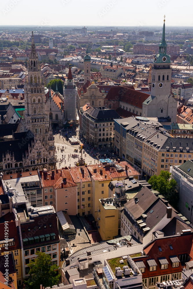 Fototapeta premium View of Munich from the famous Frauenkirche