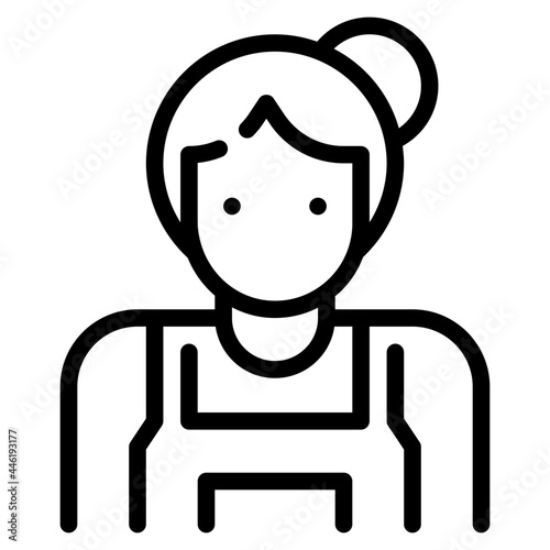 housekeeper line icon