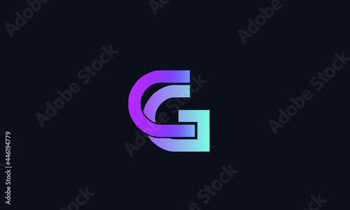 Alphabet letters Initials Monogram logo CG, GC, C and G