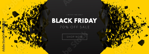 Black Friday Sale Banner. Sale background. Vector illustration