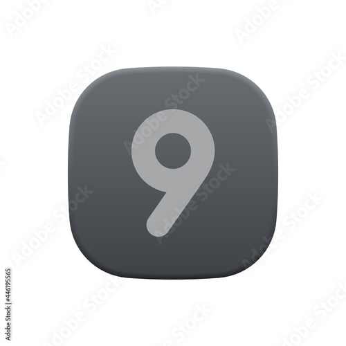Nine - Sticker