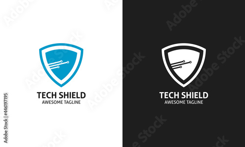 Tech Shield Logo Free Download Tech Shield Logo - GFXLoad