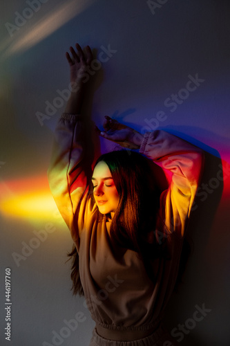 Fotografie Neon dreamful girl