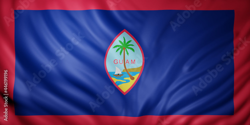 Guam flag waving photo