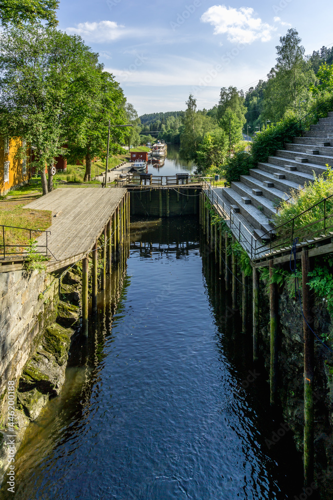 Halden Canal in Ørje, Norway.