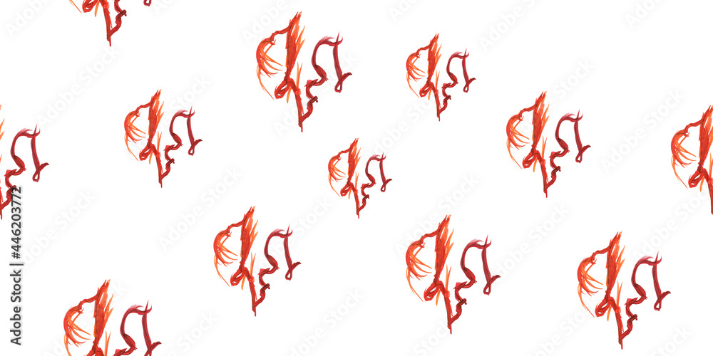Daisy Doodle Floral Pattern Simple. Leaf Fashion Daisy Doodle Floral Pattern Simple. Leaf Fashion