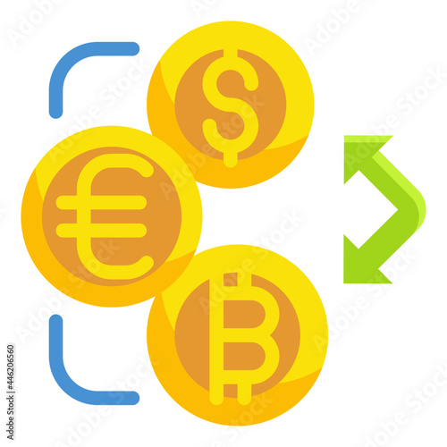exchange flat icon