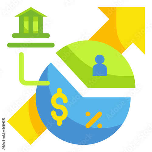 margin flat icon