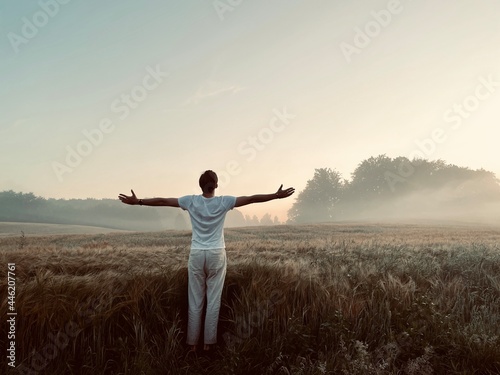 Free man in nature