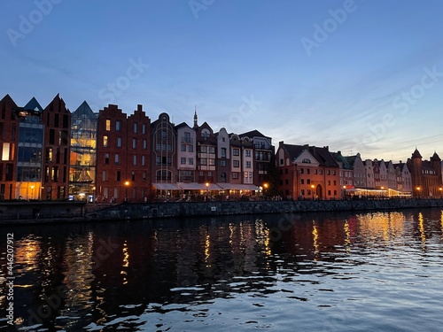 European architecture over canal