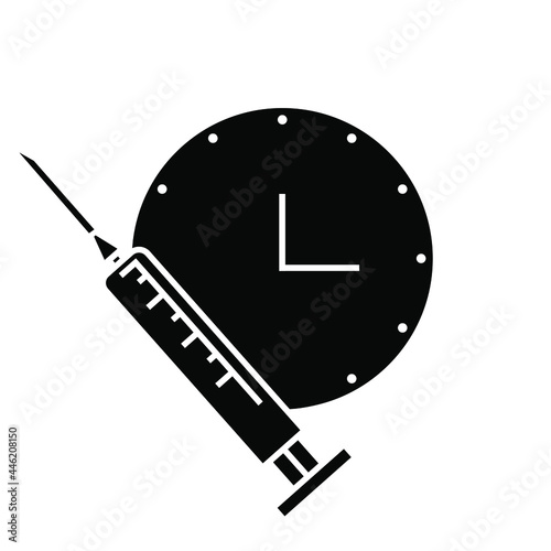 Injection icon vector set. Vaccination illustration sign collection. Vaccine symbol or logo.