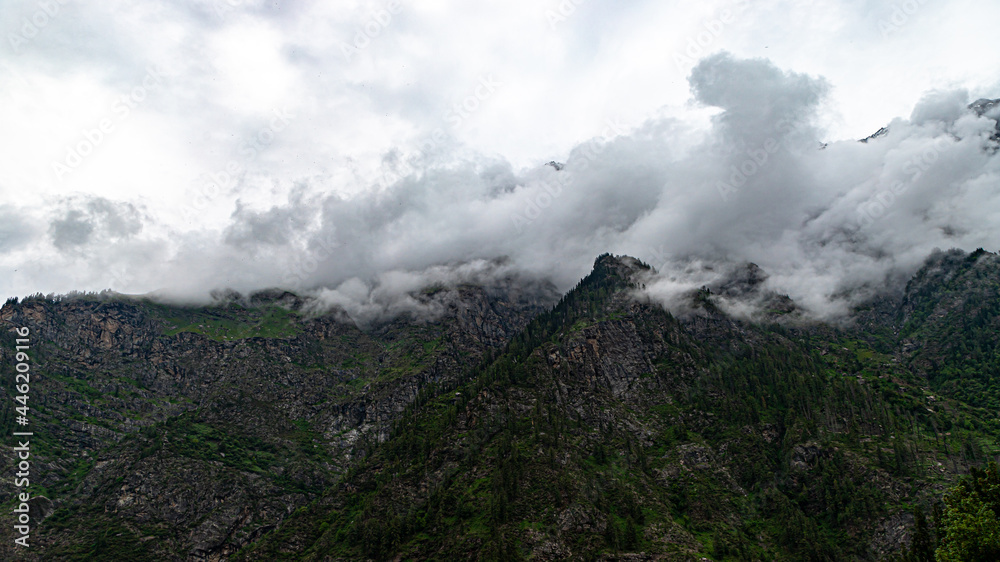landscape view of himalyan mountains. landscape view of himalyan mountains.