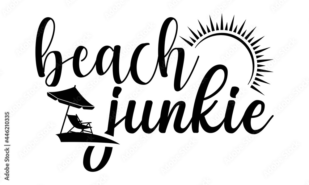 Beach junkie SVG, Beach SVG,Pack Beach Bundle, Beach vector, Beach Tee ...