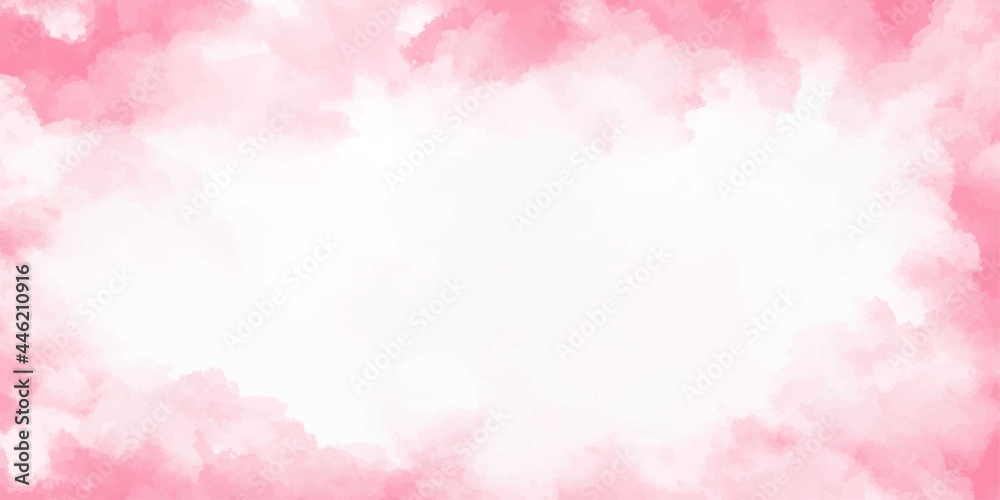 Pink Watercolor Banner