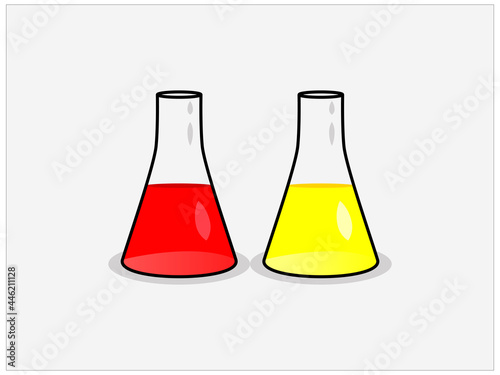 chemical test tubes, Erlenmeyer flasks 