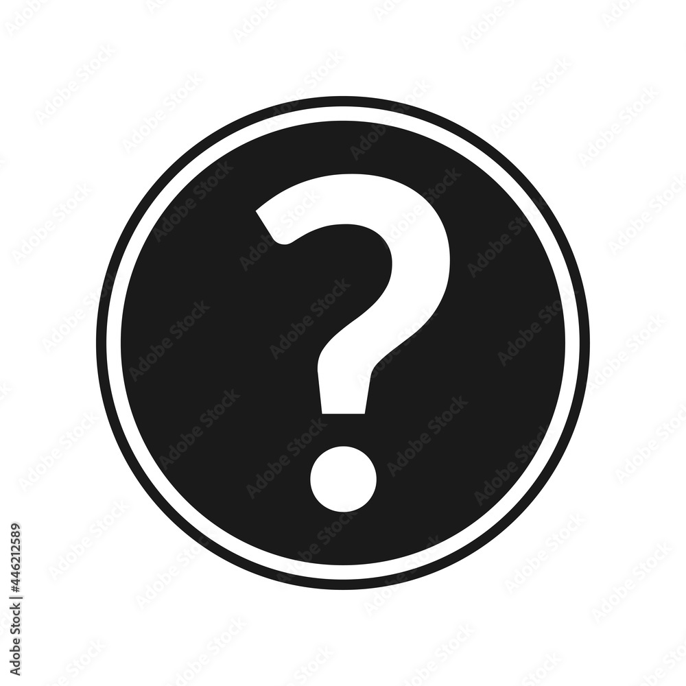 Question mark icon. FAQ circle button or sign. Vector illustration. Question mark icon. FAQ circle button or sign. Vector illustration.