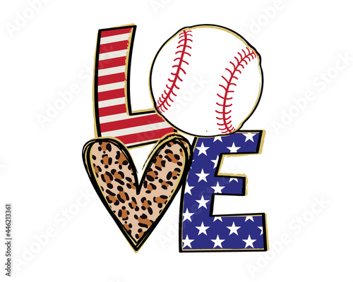 Love Softball Baseball Game Day