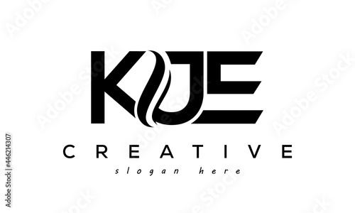 Letter KJE creative logo design vector