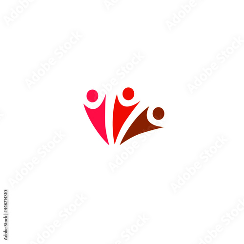 COLORFUL PEOPLE TOGETHER, UNION, PEOPLE TEAM, TEAMWORK VECTOR ILLUSTRATION