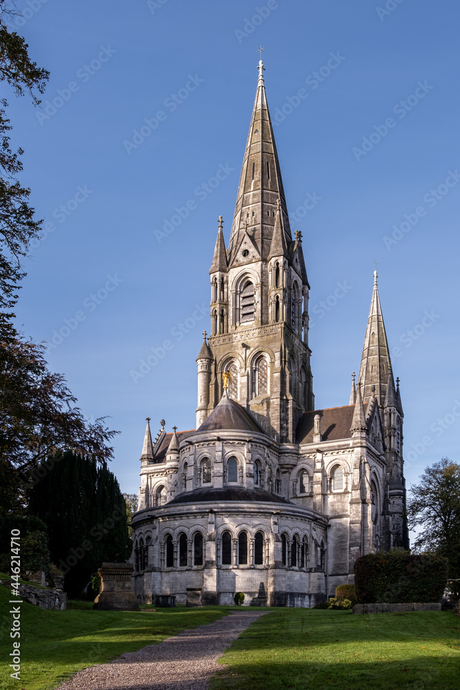 Southern side of Saint Fin Barre's Cathedral in Cork