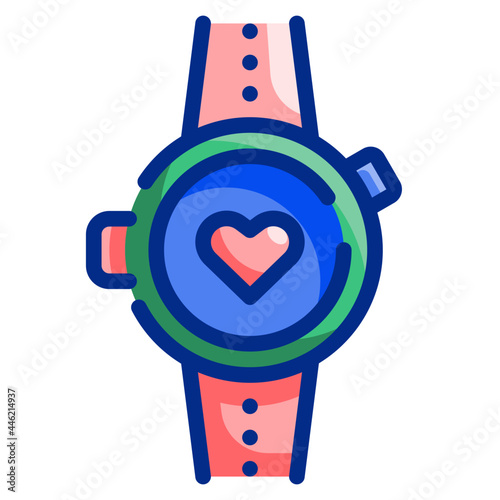smartwatch line icon