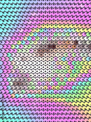 Abstract Holographic Iridescent Texture Background