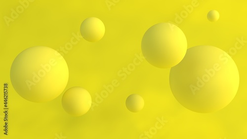 Yellow Background shape round circle decoration element