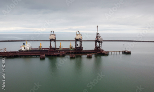 Port Talbot cranes at work photo