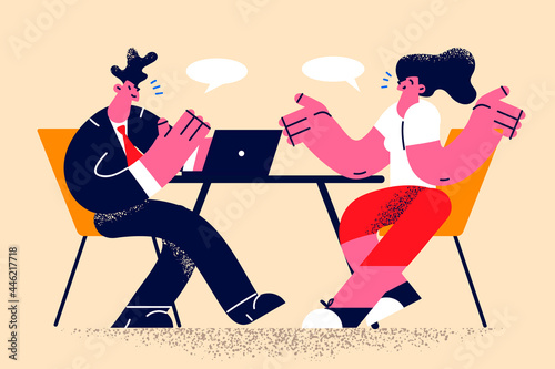 Business interview and human resources concept.