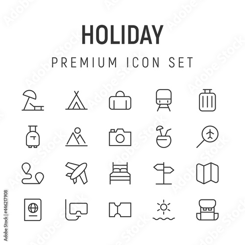 Premium pack of holiday line icons.