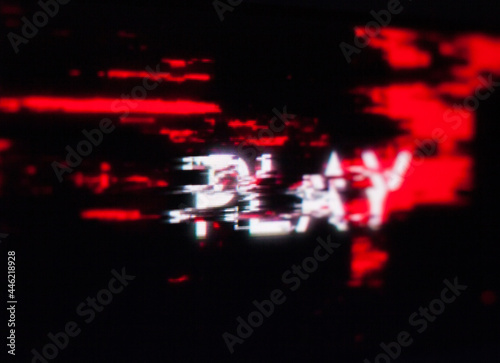 Word Play on the glitch screen.