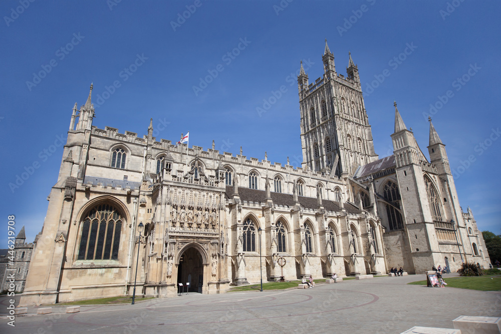 Views of Gloucester Cathedral in Gloucester in the United Kingdom