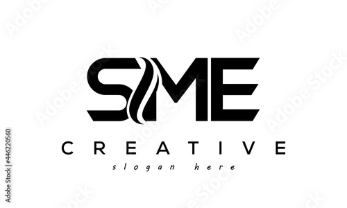 Letter SME creative logo design vector