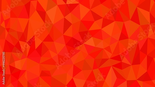 Obraz na płótnie Abstract background of triangles in red tones. Triangle mesh background w salonie