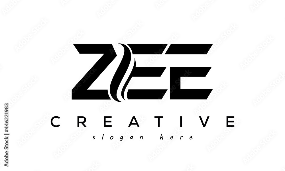 Letter ZEE creative logo design vector