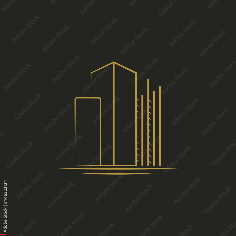 Obraz premium Real Estate Logo Design Template For Business and Company