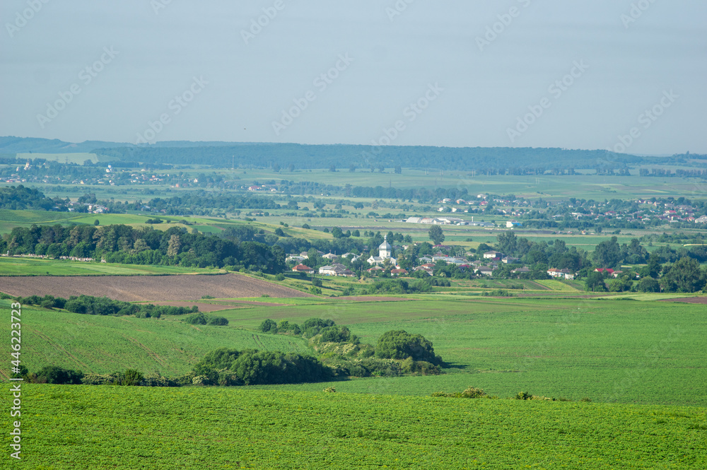 Beautiful summer landscape, fields in the countryside Beautiful summer landscape, fields in the countryside
