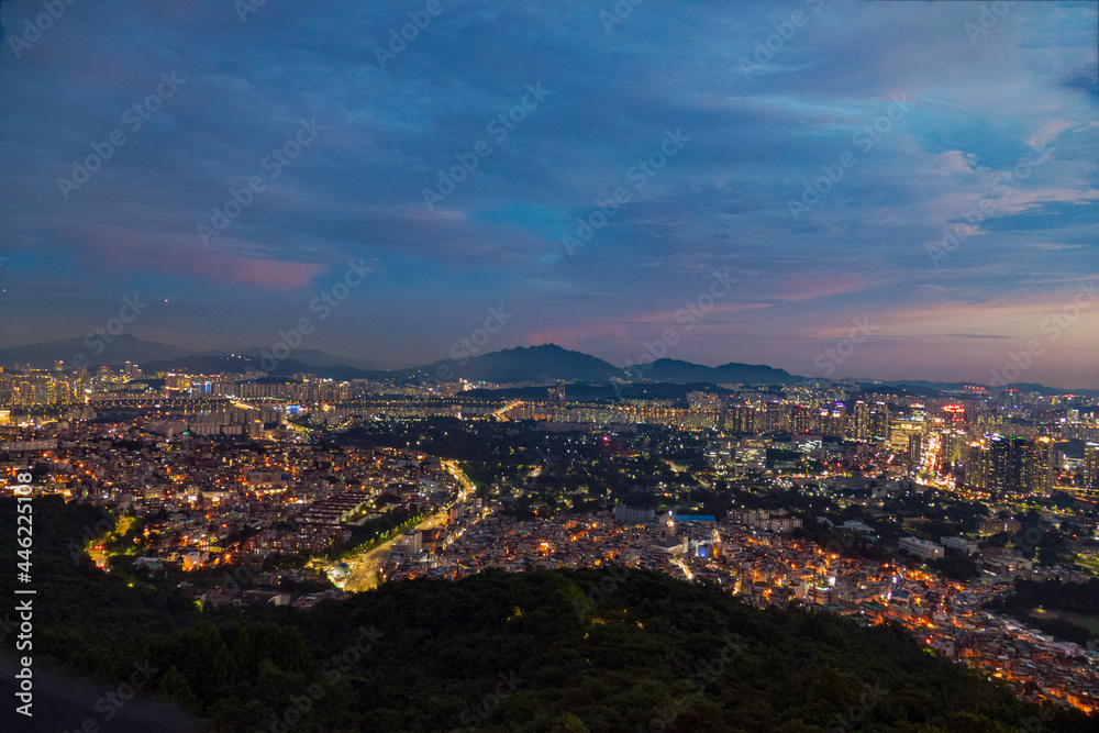 view of the Seoul at night, Seoul Korea