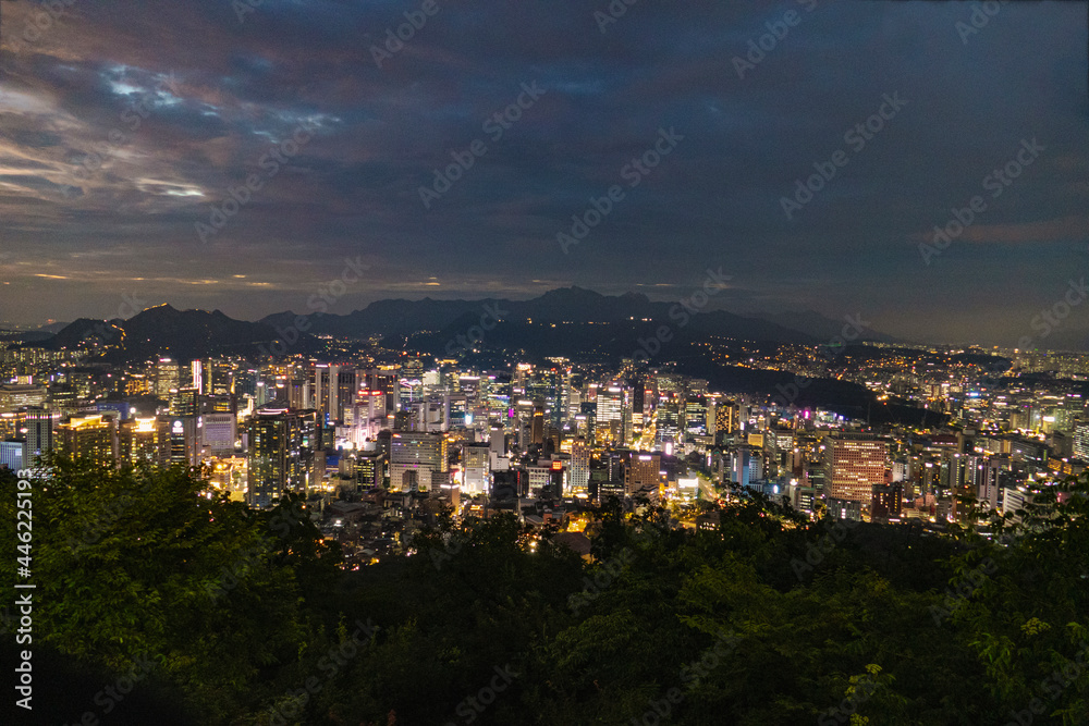 view of the Seoul at night, Seoul Korea