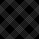 Black white plaid pattern. Dark pixel grid tartan check graphic vector background for skirt, flannel shirt, jacket, coat, dress, other modern spring summer autumn winter fashion fabric design.