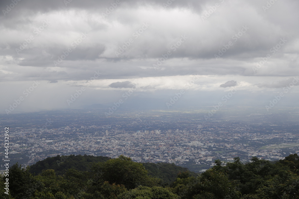 Chiangmai view from top of Pui mountain