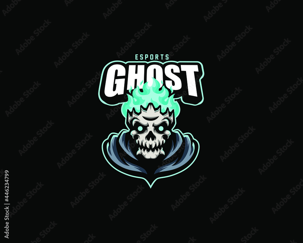 Ghost Skull Team Esport Logo