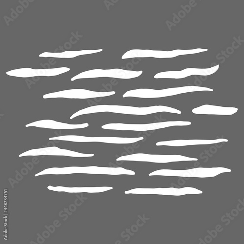 Texture of wild animals zebra, tiger. Drawn by hand with pen and ink. Isolated on gray background, vector illustration. Can be used in your projects in banners and posters. Cartoon. Drawn in a doodle