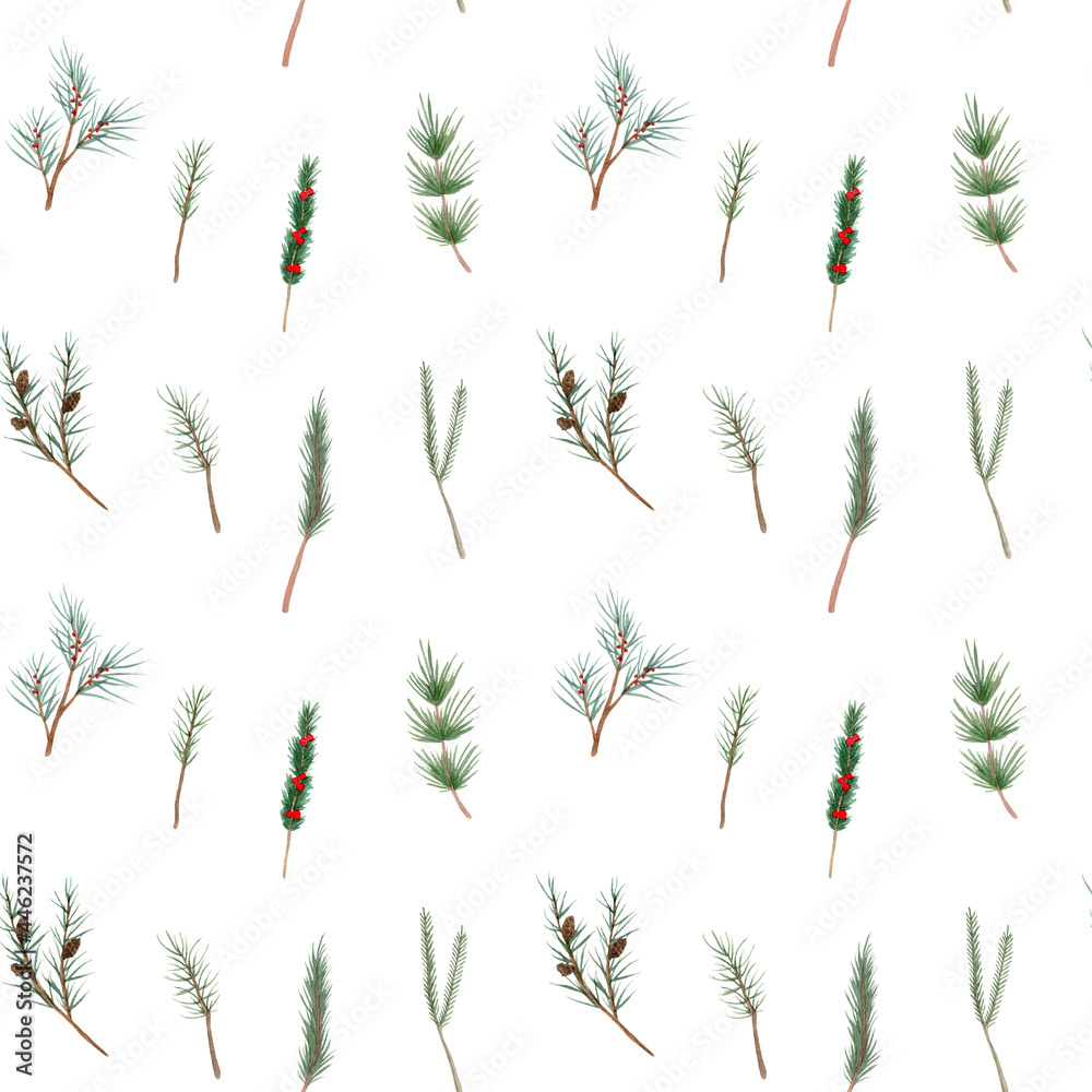 Seamless pattern. Hand painted Christmas Toys. Seamless pattern. Hand painted Christmas Toys.