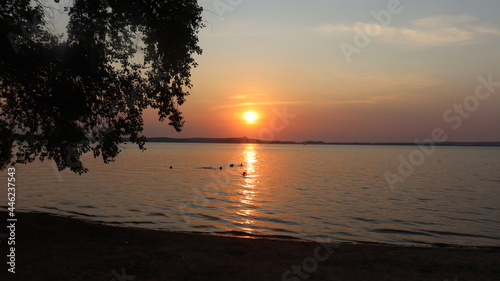 time for relax at belarusian lake